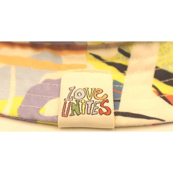 Adidas Love Unites Bucket Hat Multicolor Abstract Bright Print Adult Cotton 20.5 - Picture 5 of 8